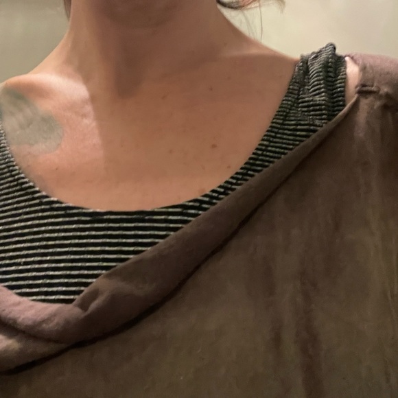 Freepeople We the Free off the shoulder scoop neck Jersey longsleeve tshirt - Picture 4 of 9